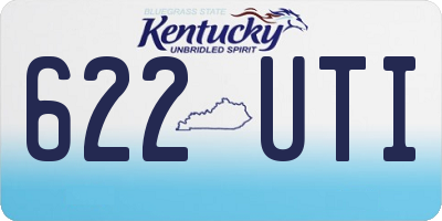 KY license plate 622UTI