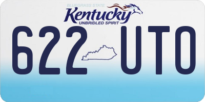KY license plate 622UTO
