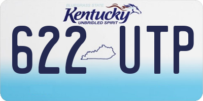 KY license plate 622UTP