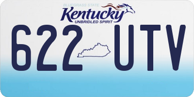 KY license plate 622UTV