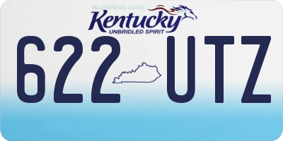 KY license plate 622UTZ