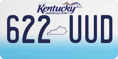 KY license plate 622UUD