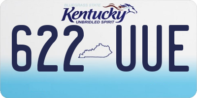 KY license plate 622UUE
