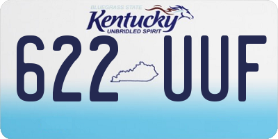 KY license plate 622UUF
