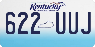 KY license plate 622UUJ