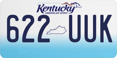KY license plate 622UUK