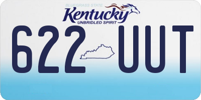 KY license plate 622UUT