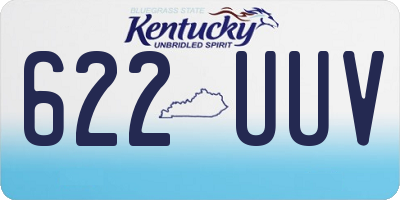 KY license plate 622UUV