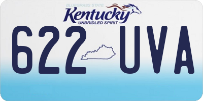 KY license plate 622UVA