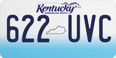 KY license plate 622UVC