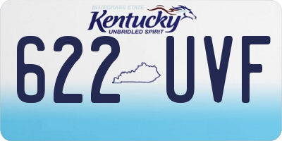 KY license plate 622UVF
