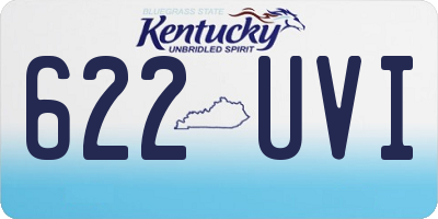 KY license plate 622UVI