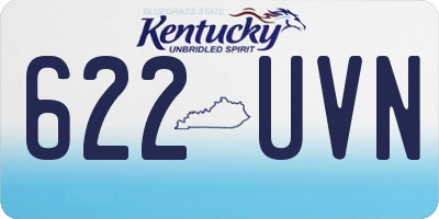 KY license plate 622UVN
