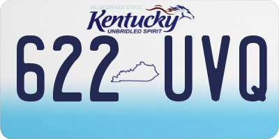 KY license plate 622UVQ