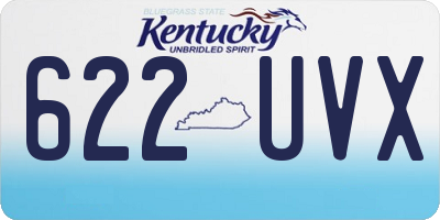 KY license plate 622UVX