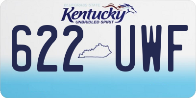 KY license plate 622UWF