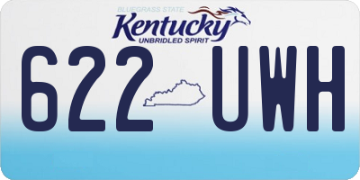 KY license plate 622UWH