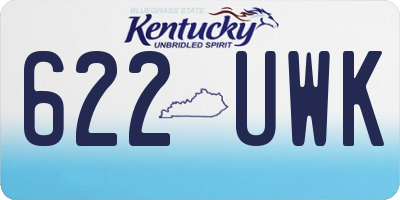 KY license plate 622UWK