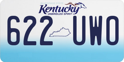 KY license plate 622UWO
