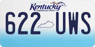 KY license plate 622UWS