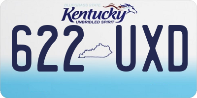 KY license plate 622UXD