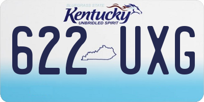 KY license plate 622UXG
