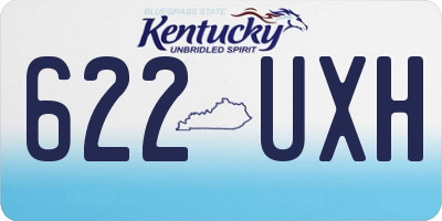 KY license plate 622UXH