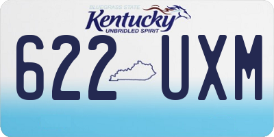 KY license plate 622UXM