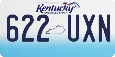 KY license plate 622UXN
