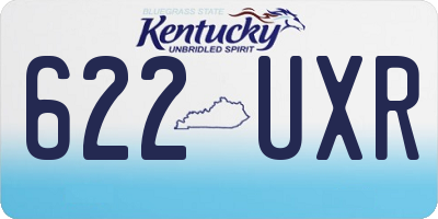 KY license plate 622UXR