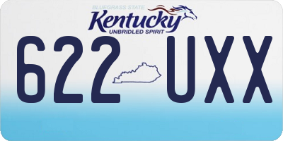 KY license plate 622UXX