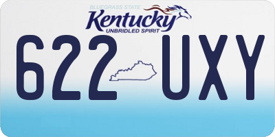KY license plate 622UXY