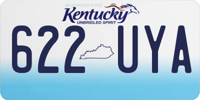 KY license plate 622UYA