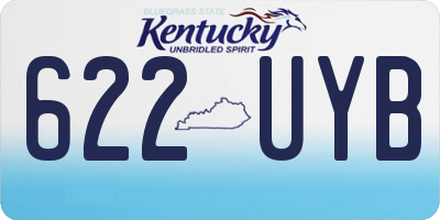 KY license plate 622UYB
