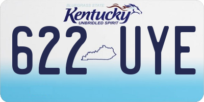 KY license plate 622UYE
