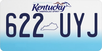 KY license plate 622UYJ
