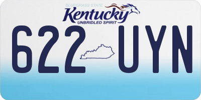 KY license plate 622UYN