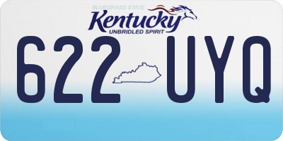 KY license plate 622UYQ