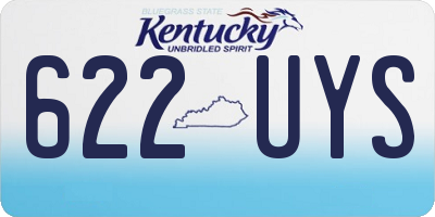 KY license plate 622UYS