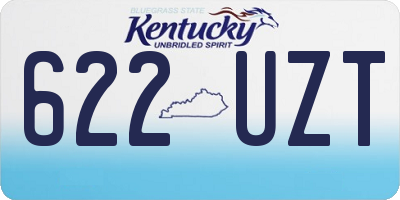 KY license plate 622UZT