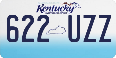 KY license plate 622UZZ