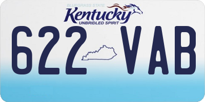 KY license plate 622VAB