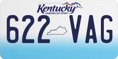 KY license plate 622VAG