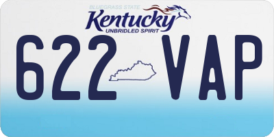KY license plate 622VAP