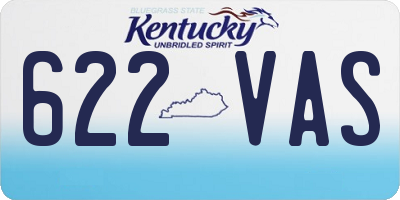 KY license plate 622VAS