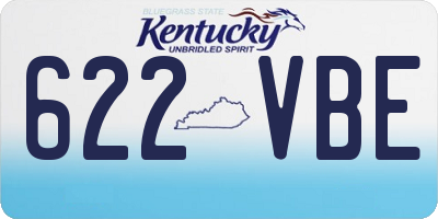 KY license plate 622VBE