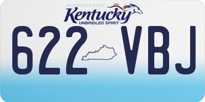 KY license plate 622VBJ