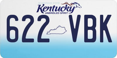 KY license plate 622VBK