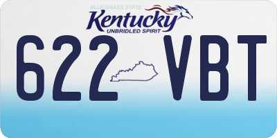 KY license plate 622VBT