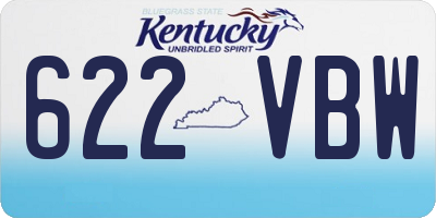 KY license plate 622VBW